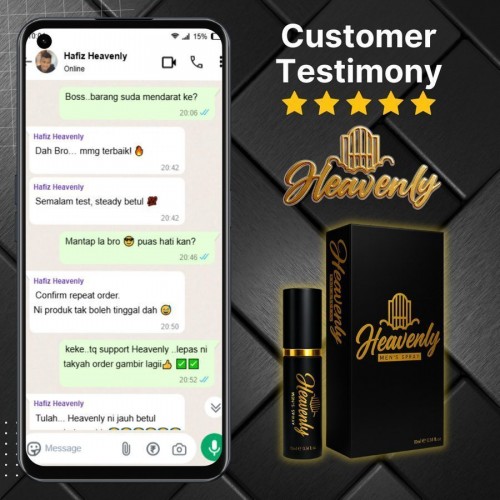 Testimoni Heavenly Spray 1
