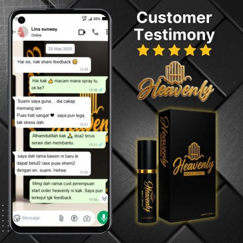 Testimoni Heavenly Spray 2